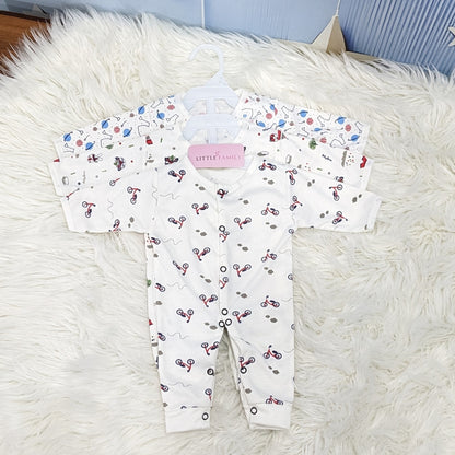 Pack of 3 Premium Baby Rompers – Gentle and Breathable