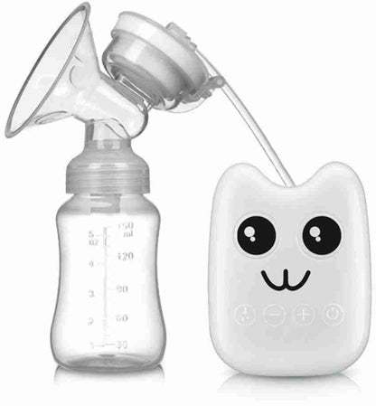 Quiet & Efficient Electric Breast Pump - Soft Silicone Flange and Feeding Bottle