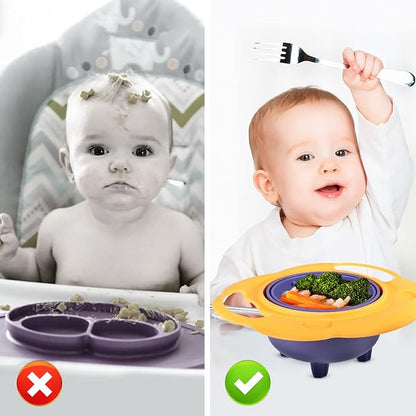360° Spill-Proof Gyro Bowl for Toddlers
