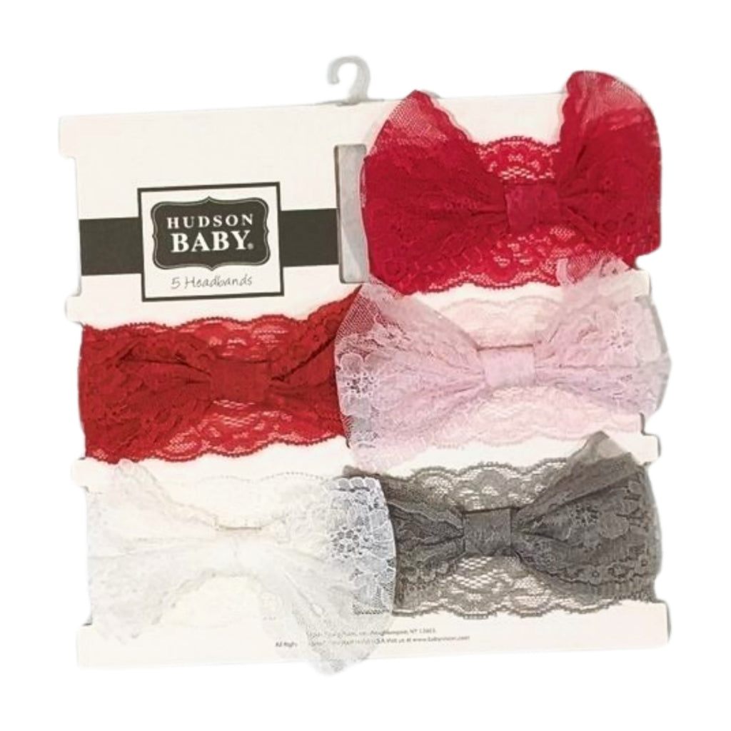 Hudson Baby Lace Headbands Set