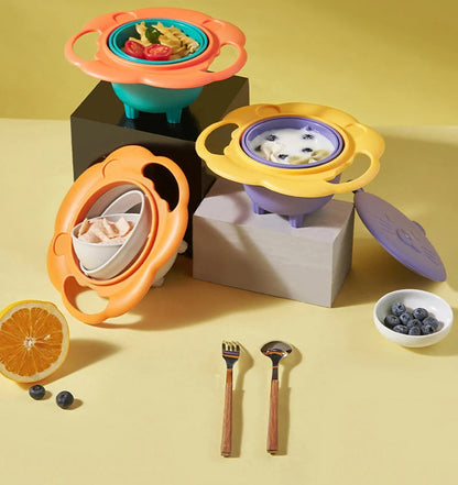360° Spill-Proof Gyro Bowl for Toddlers
