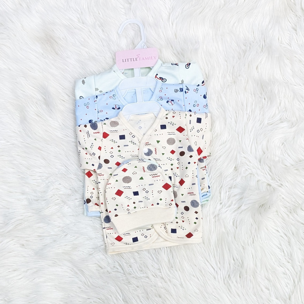 Newborn 3-Piece Cotton Outfit Set – Soft & Breathable