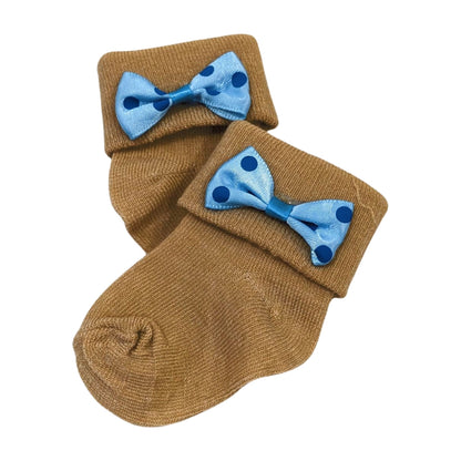 Baby Girl Ribbon Socks – Soft & Stylish Pair for Newborns