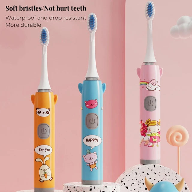 Sonic Electric Toothbrush for Kids with Extra Brush Head