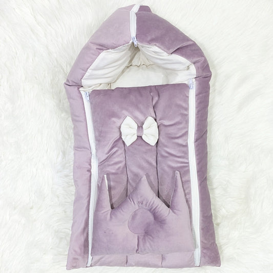 Premium Velvet Carry Nest - Purple