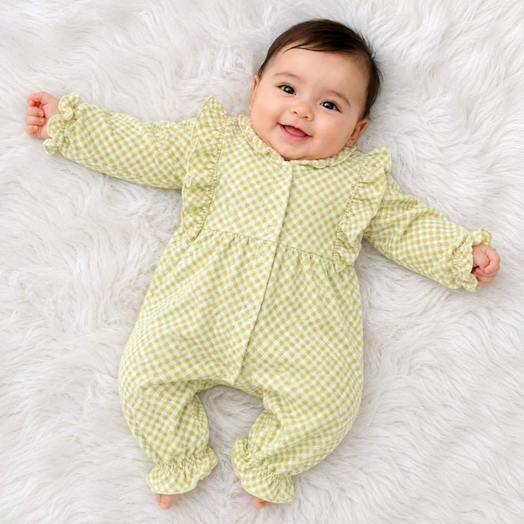 Premium Baby Full Body Romper - Rosie Theme | Yellow