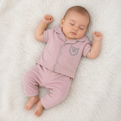 Premium Baby 2-Piece Night Suit - Pink