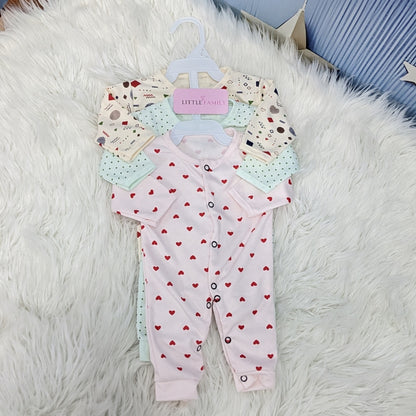 Pack of 3 Premium Baby Rompers – Gentle & Breathable
