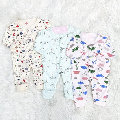 Pack of 3 Premium Baby Rompers – Gentle & Breathable