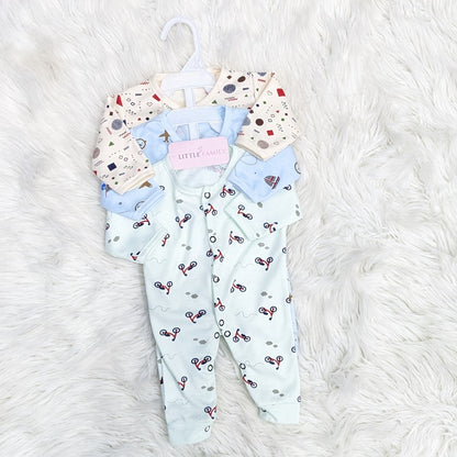 Pack of 3 Premium Baby Rompers – Gentle & Breathable