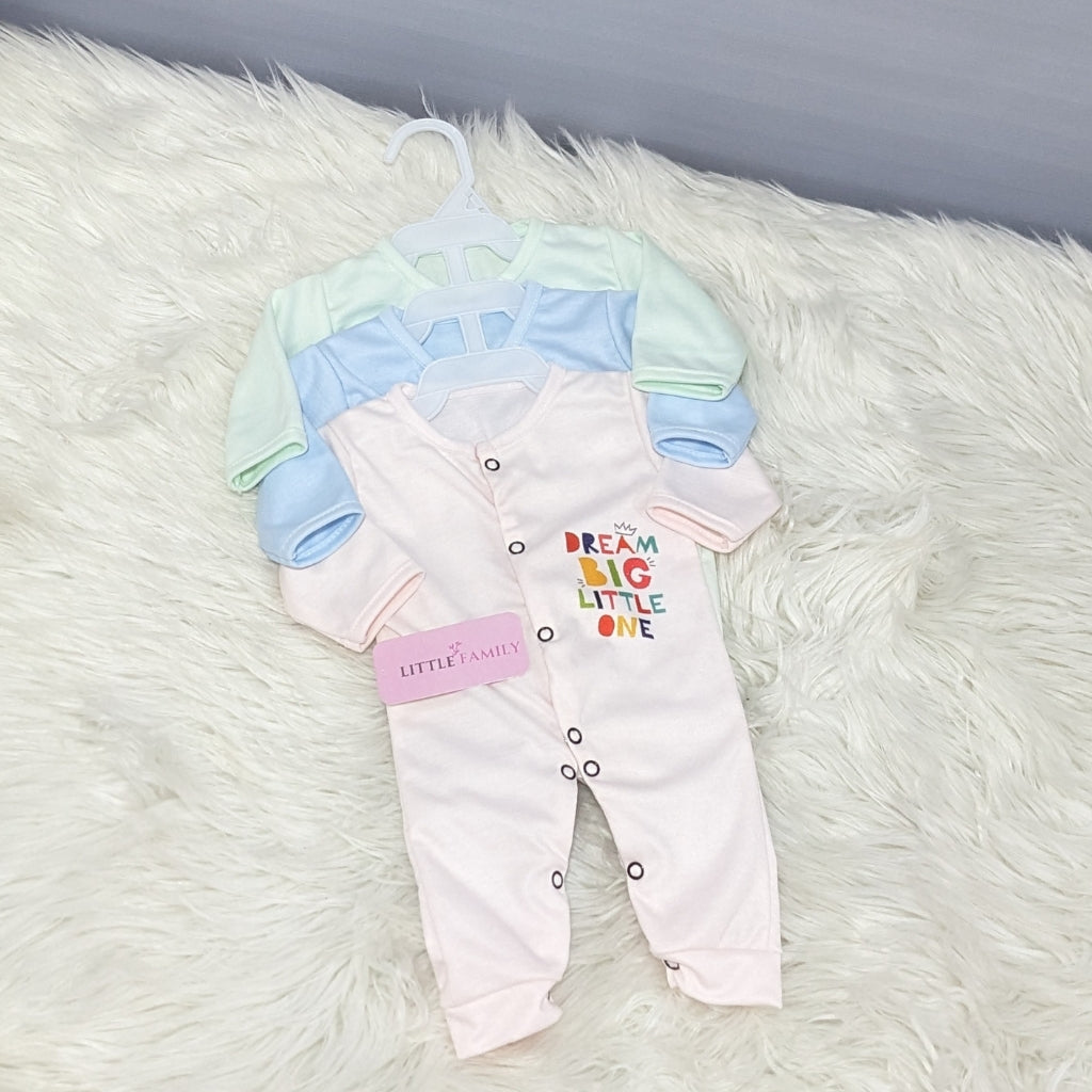 Pack of 3 Premium Baby Rompers – Gentle & Breathable