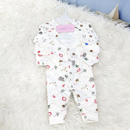 Pack of 3 Premium Baby Rompers – Gentle and Breathable