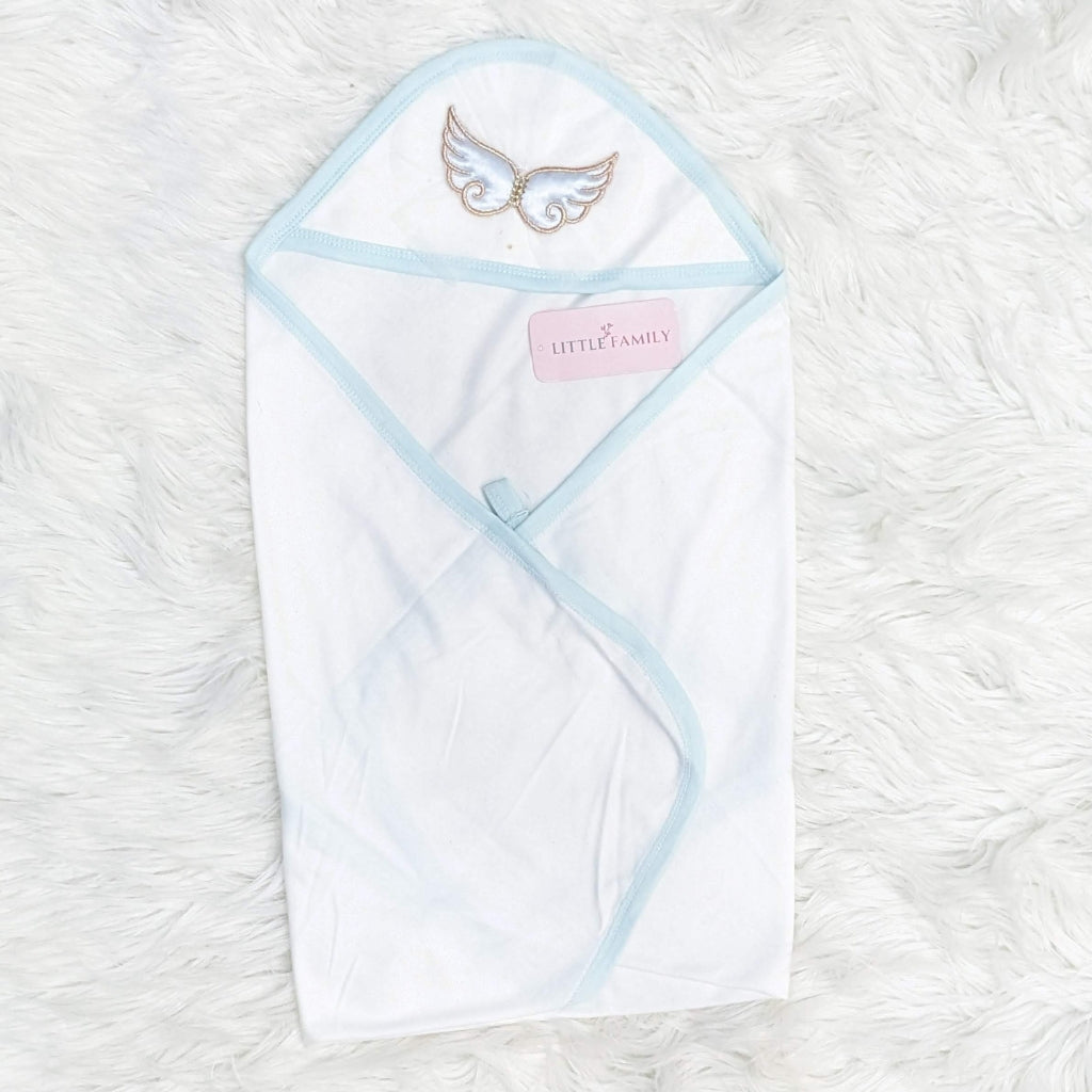 Premium 10-Piece Baby Starter Set – (Wings) | Sky Blue