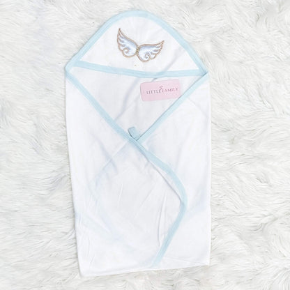 Premium 10-Piece Baby Starter Set – (Wings) | Sky Blue