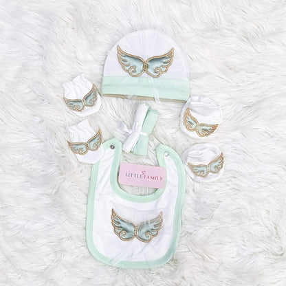 Premium 10-Piece Baby Starter Set – (Wings) | Light Green