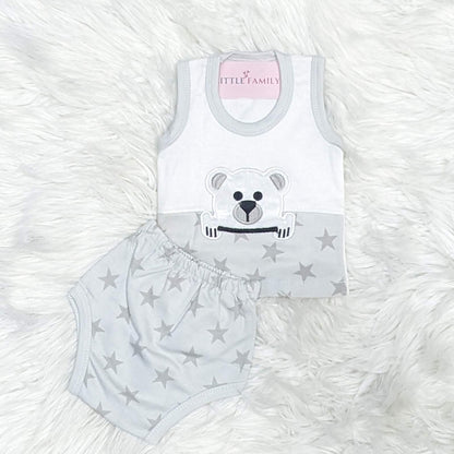 Premium Newborn Baby 10-Piece Gift Set - (BEAR) | Grey