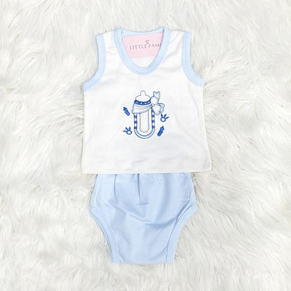 Premium Newborn Baby 10-Piece Gift Set - Sky Blue