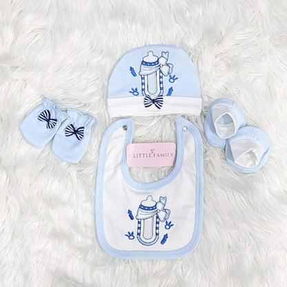 Premium Newborn Baby 10-Piece Gift Set - Sky Blue