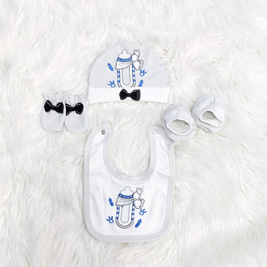 Premium Newborn Baby 10-Piece Gift Set - Grey