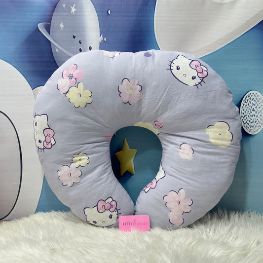 Kitty Theme Baby Feeding Pillow – Ergonomic Support for Breastfeeding Moms