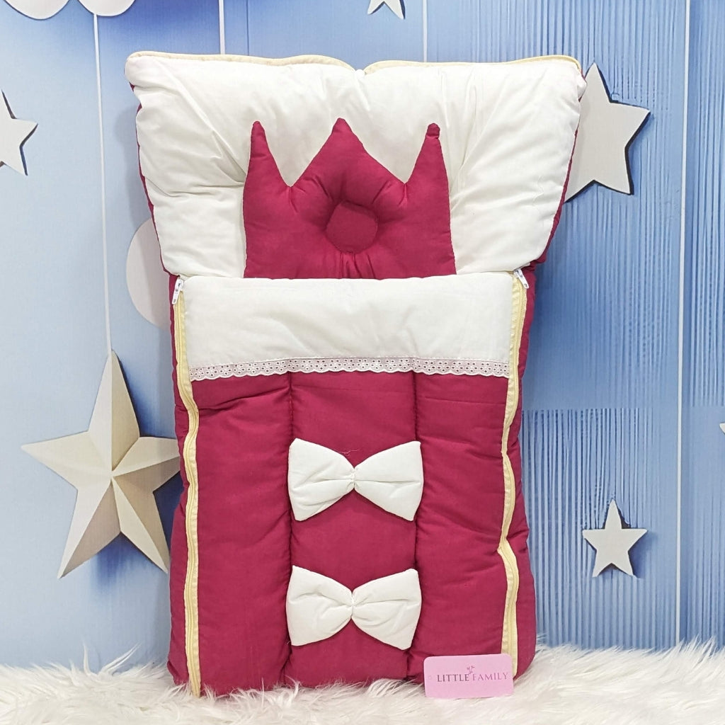 Royal Bow Baby Nest – Shocking Pink