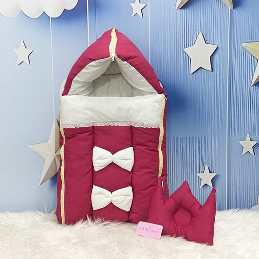 Royal Bow Baby Nest – Shocking Pink