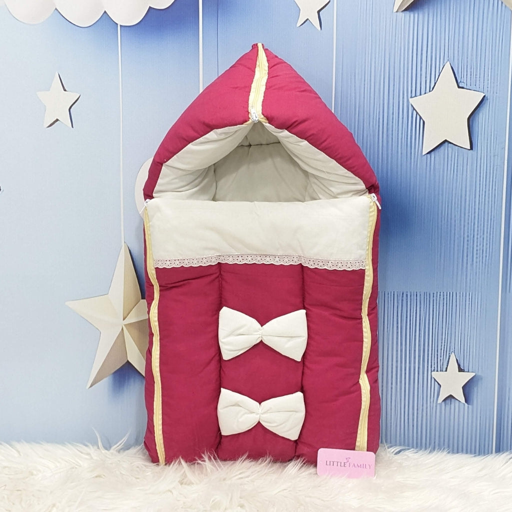 Royal Bow Baby Nest – Shocking Pink