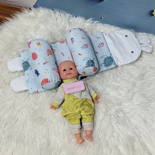 Sea Animal Baby Head Shaping Pillow – Ergonomic Support