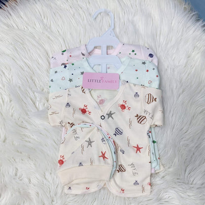 Newborn 3-Piece Cotton Outfit Set – Pack of 3
