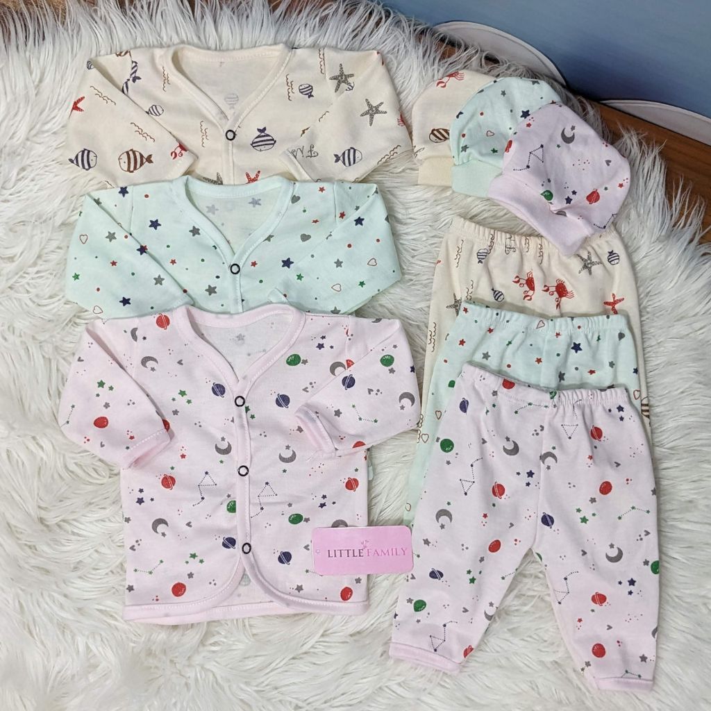 Newborn 3-Piece Cotton Outfit Set – Pack of 3