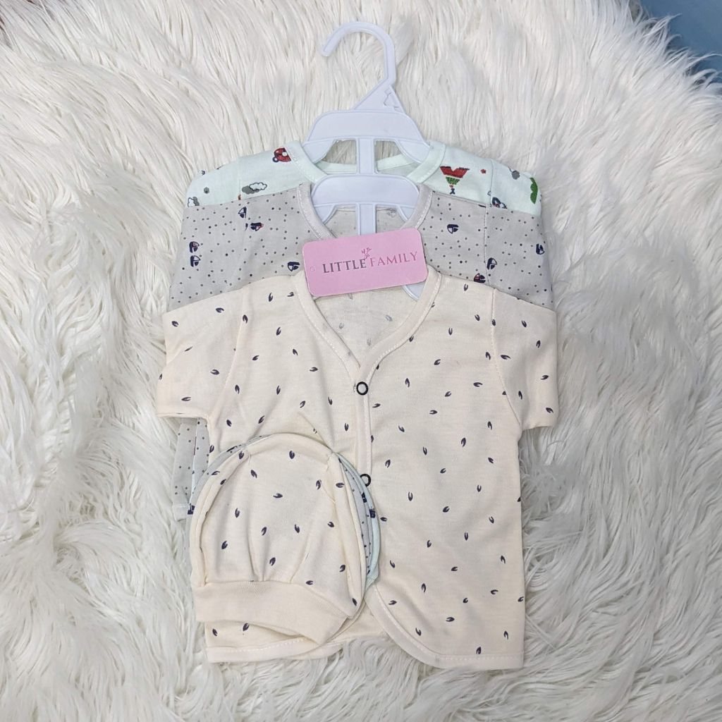Newborn 3-Piece Cotton Outfit Set – Pack of 3