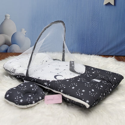 Starry Dream Baby Carry Nest with Net Shield - Black