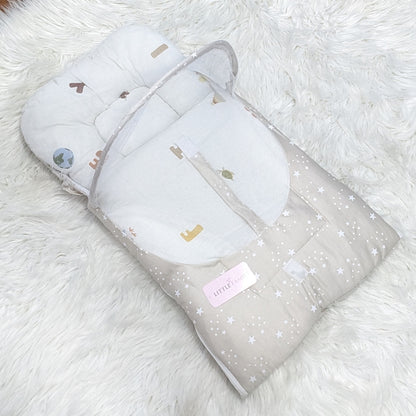 Starry Dream Baby Carry Nest with Net Shield - Caramel