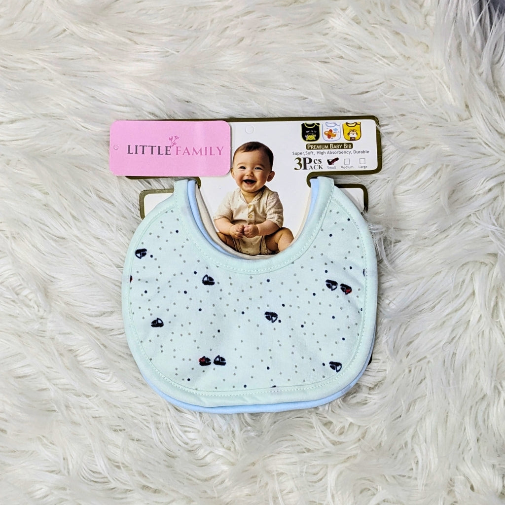 Pack of 3 Baby Bibs Set - Ship Print