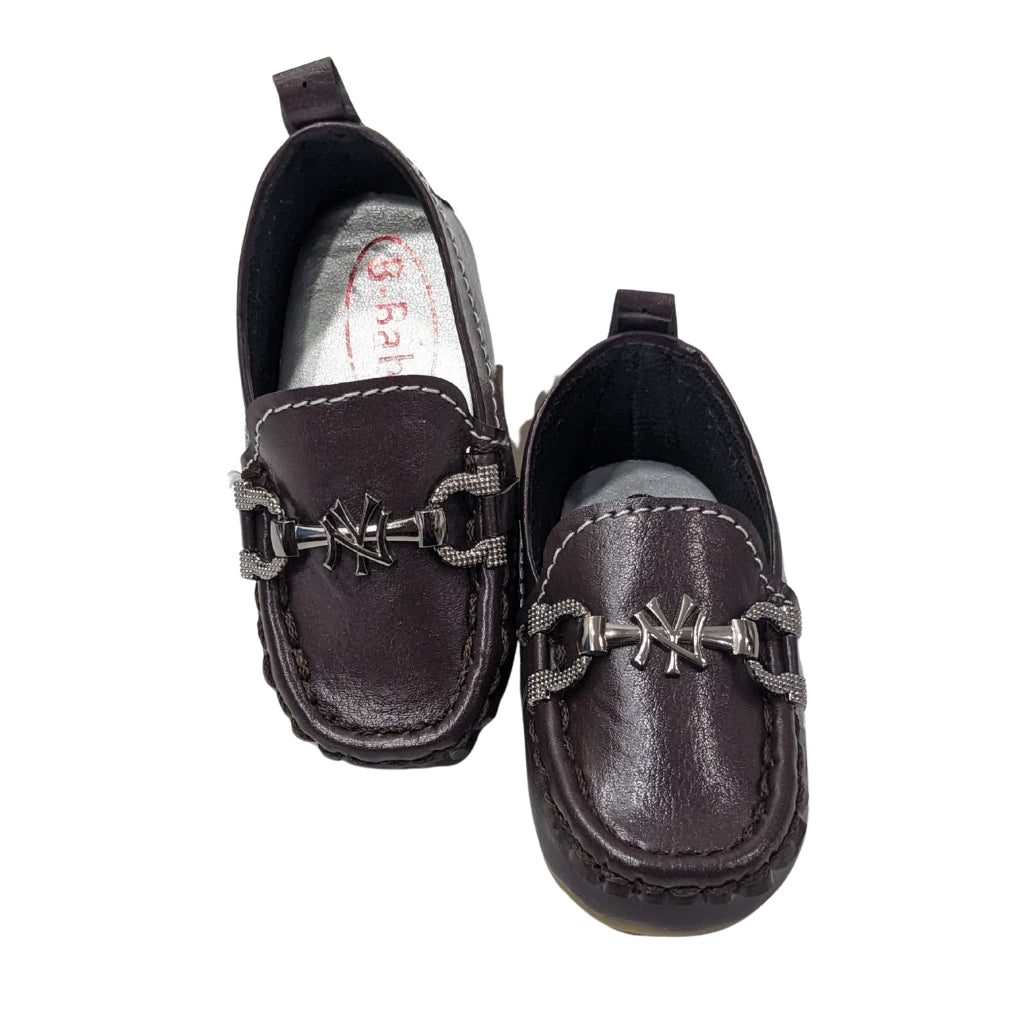 Premium Soft Leather Baby Loafers – Brown