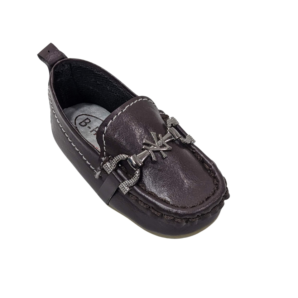 Premium Soft Leather Baby Loafers – Brown