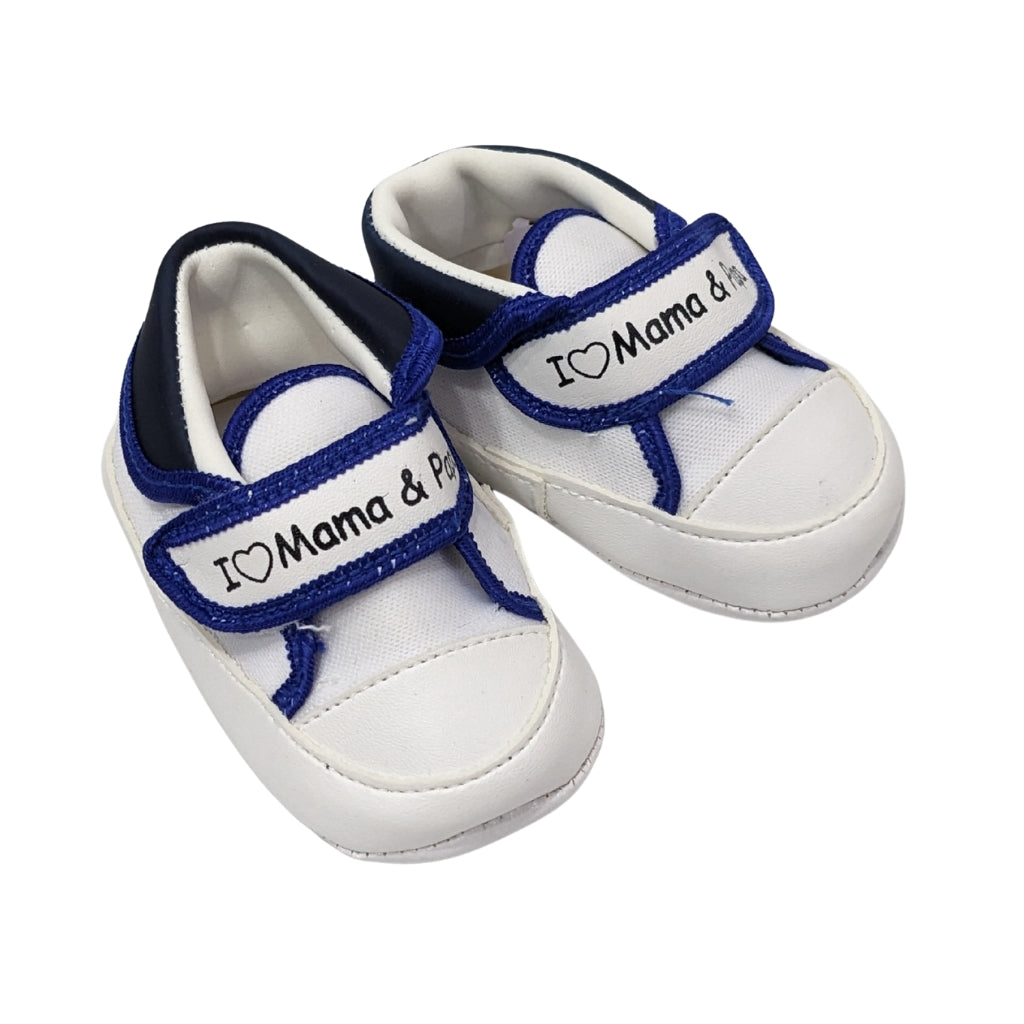 Premium Soft-Sole Baby Shoes – “I Love Mama & Papa”