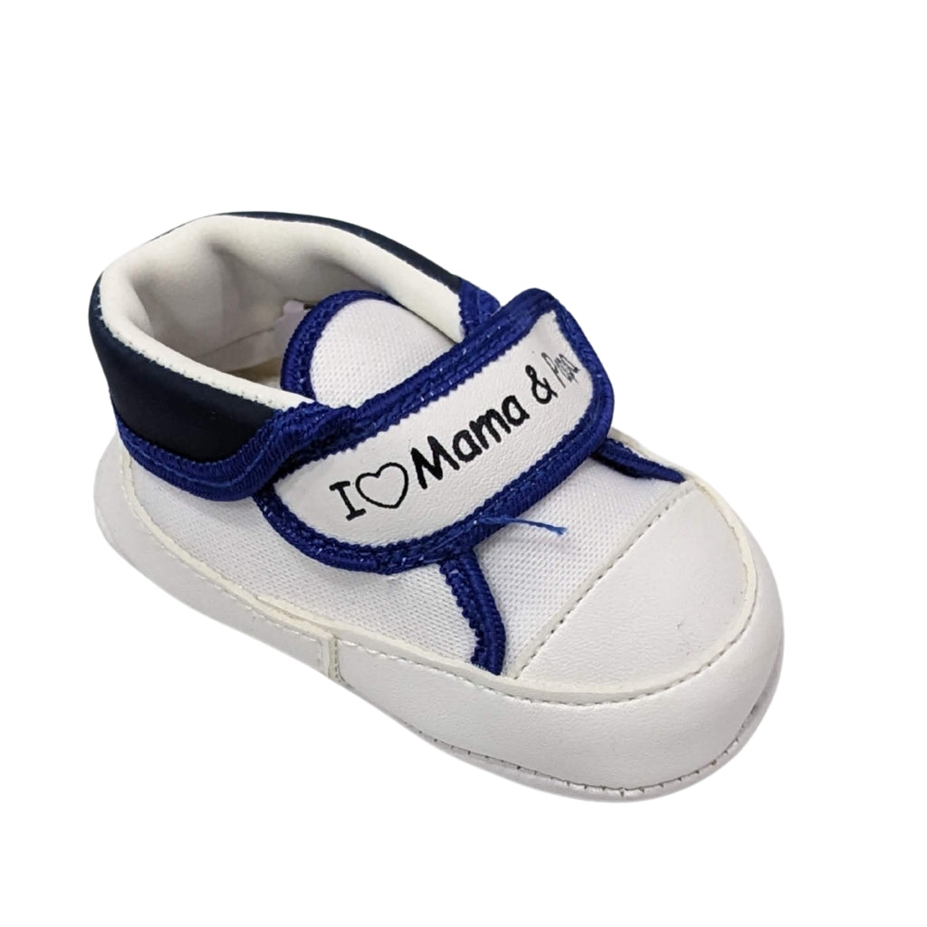 Premium Soft-Sole Baby Shoes – “I Love Mama & Papa”