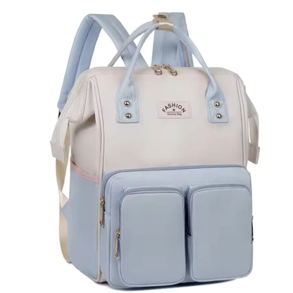 Stylish Multi-Pocket Baby Diaper Backpack for Moms