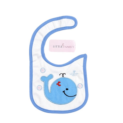 Blue Whale Design Baby Bib