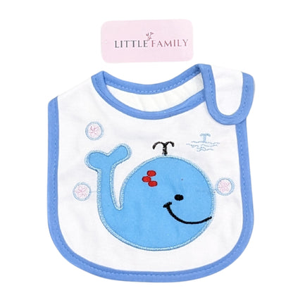 Blue Whale Design Baby Bib