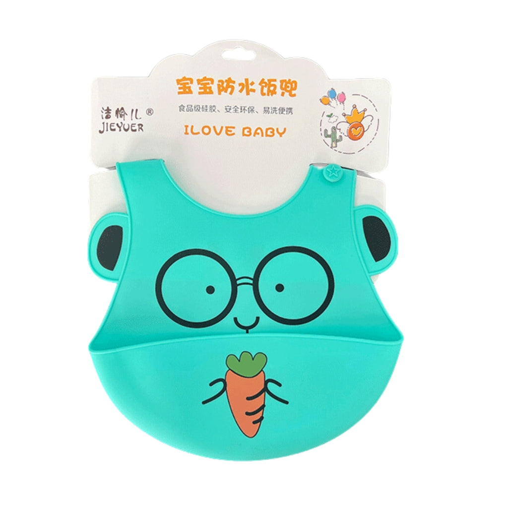 Carrot - Cartoon Silicone Baby Bib