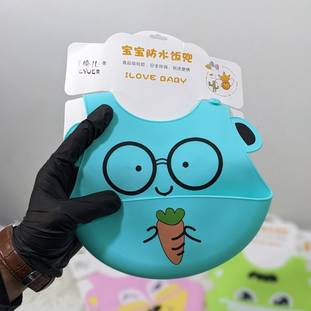 Carrot - Cartoon Silicone Baby Bib