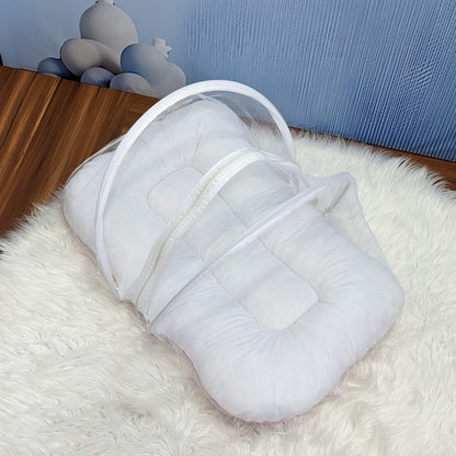 Premium Silk Baby Bedding Set - 8 Pieces (Pink)