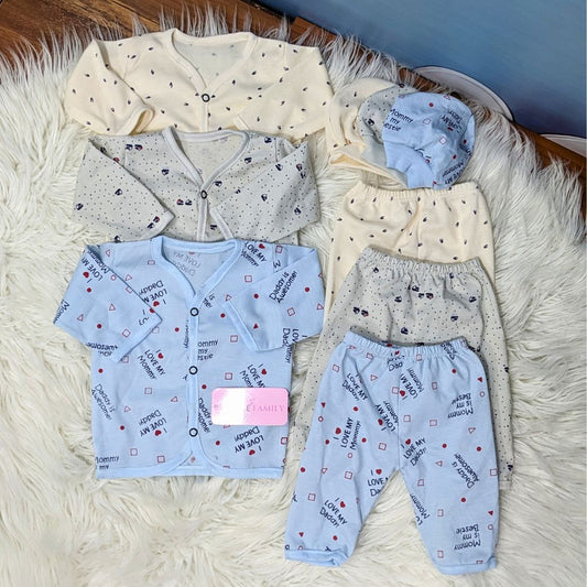 Newborn 3-Piece Cotton Outfit Set – Pack of 3