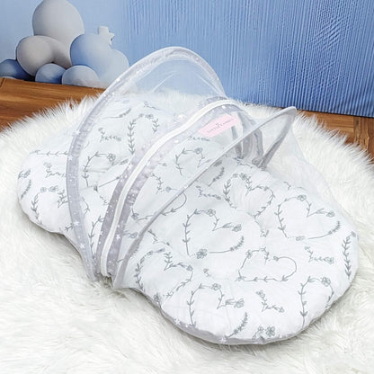 Starry Dreams Baby Bedding Set - 8 Pieces (Soft Grey) | Large