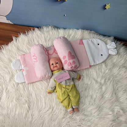 Soft Pink Baby Head Shaping Pillow – Ergonomic Support