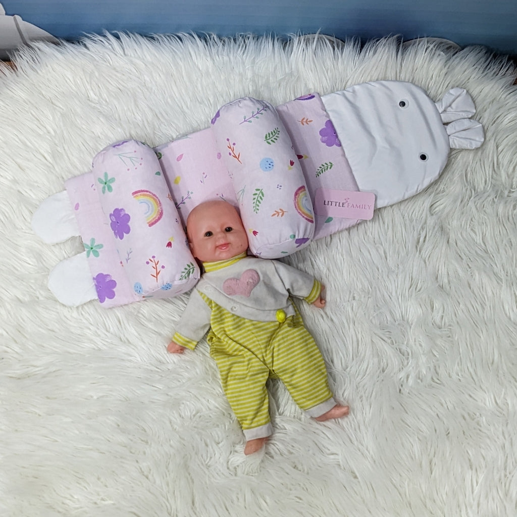 Soft Purple Baby Head Shaping Pillow – Ergonomic Support
