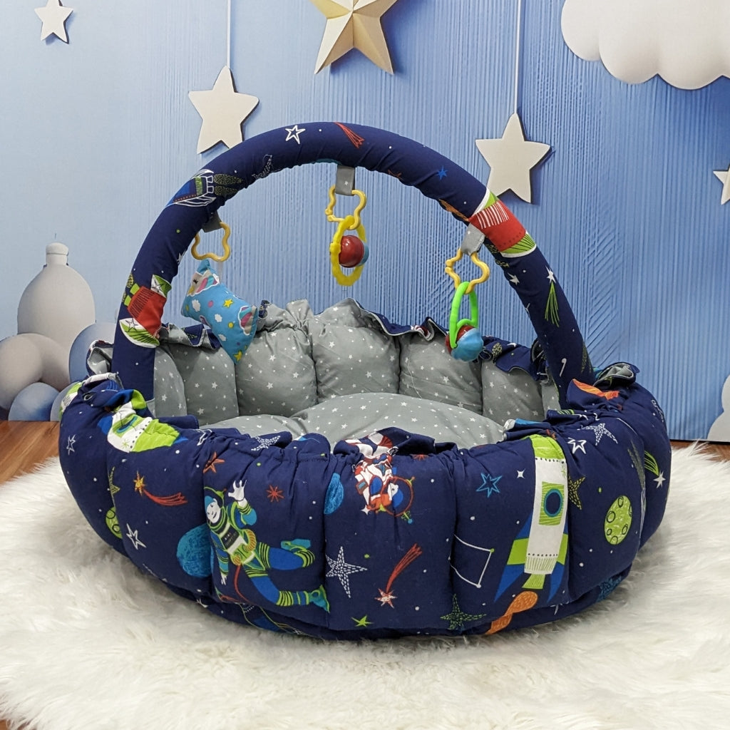Premium 12-Piece Baby Bedding Set | Space Theme
