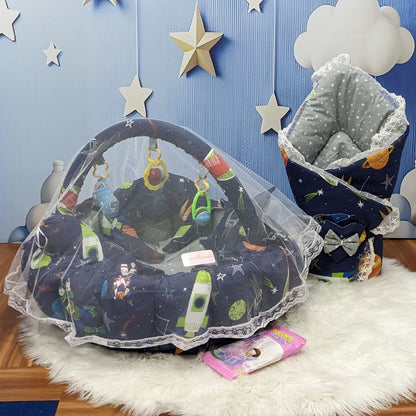 Premium 12-Piece Baby Bedding Set | Space Theme